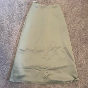 sage green skirt